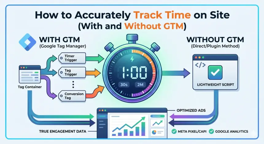 How to track Time On Site - With or Without GTM